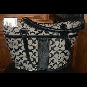 NWT Coach black tote